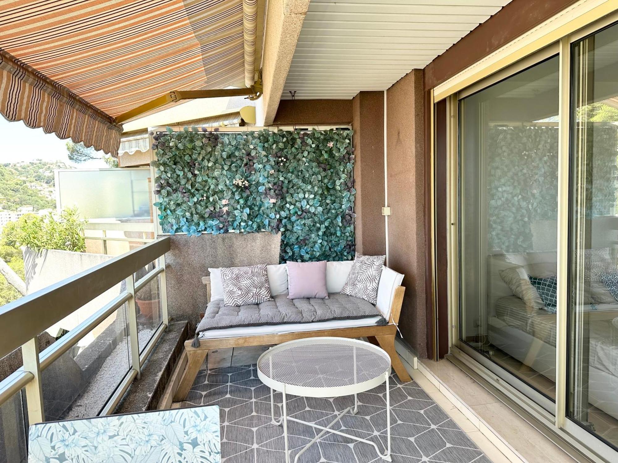 Nice, Grand Studio - Piscine - Terrasse Vue Mer Lejlighed Eksteriør billede