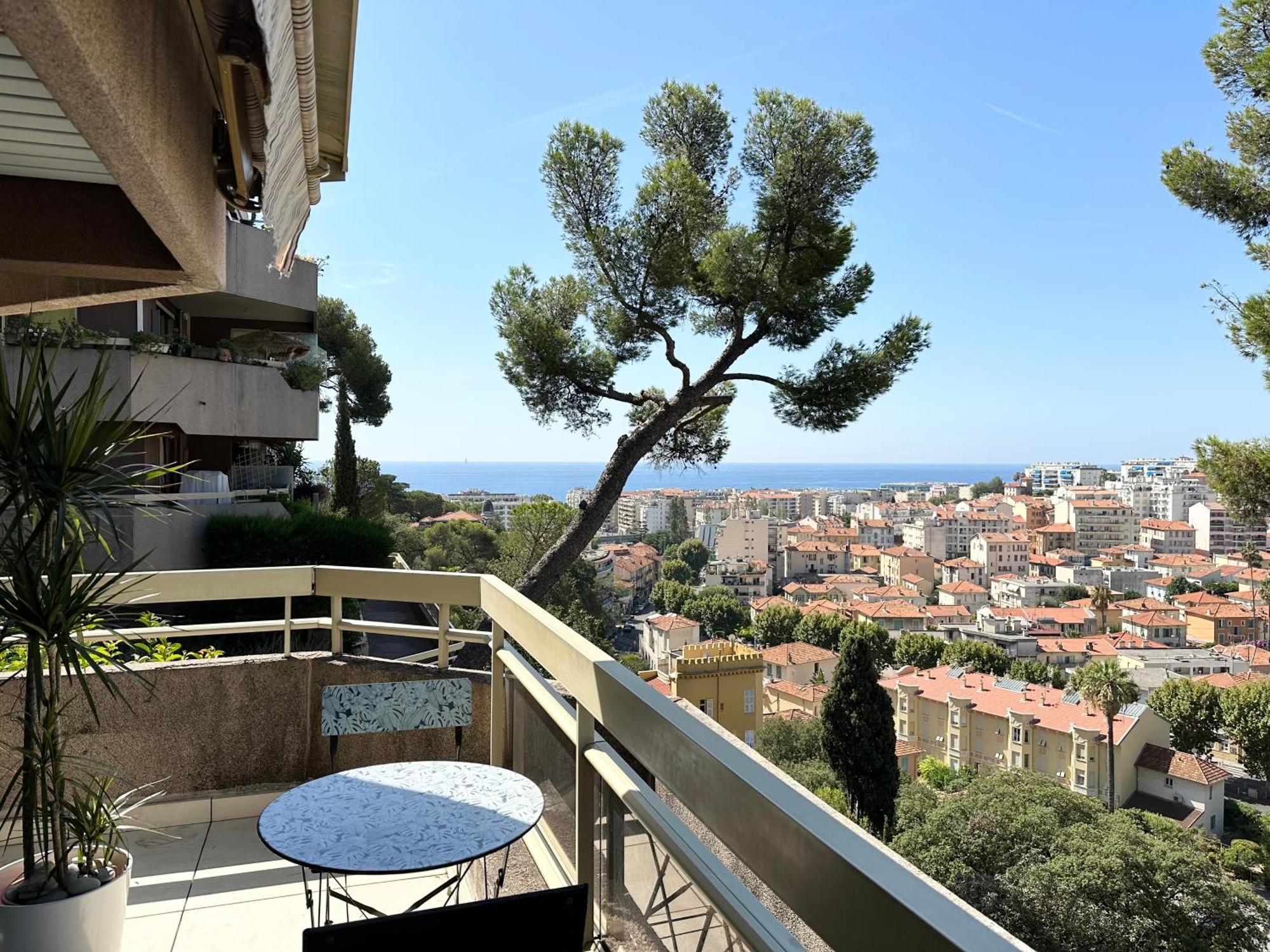 Nice, Grand Studio - Piscine - Terrasse Vue Mer Lejlighed Eksteriør billede